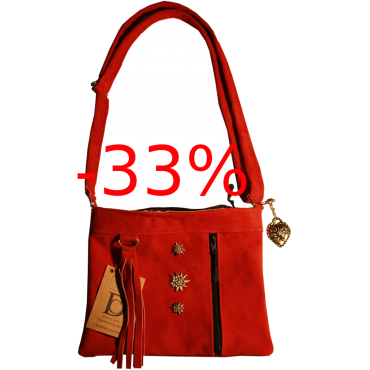 Dirndtasche in Knallrot