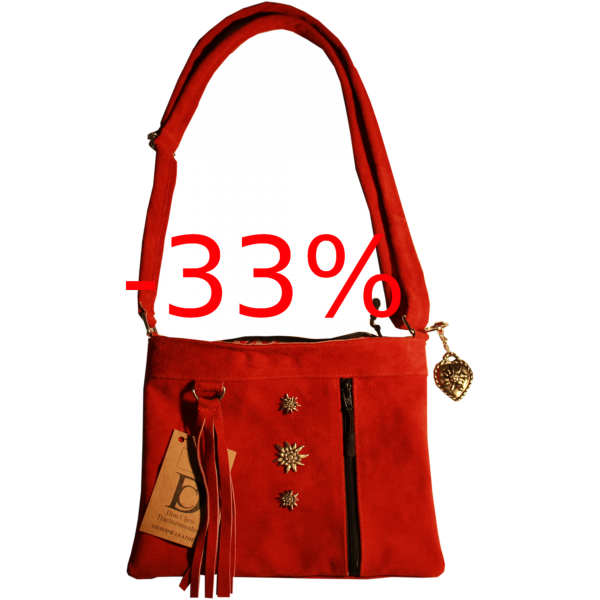 Dirndtasche in Knallrot