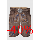 Lederhose Azzuro mit Gürtel