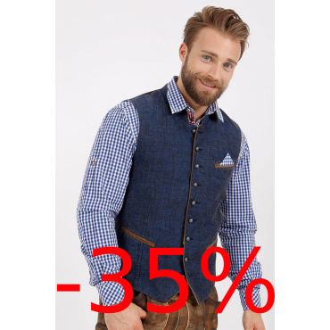 Trachtenweste Platzhirsch Blau