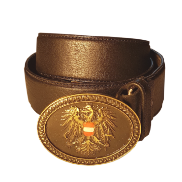 Ledergürtel Österreich in Braun