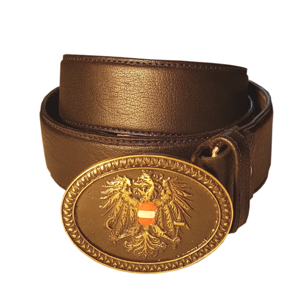 Ledergürtel Österreich in Braun