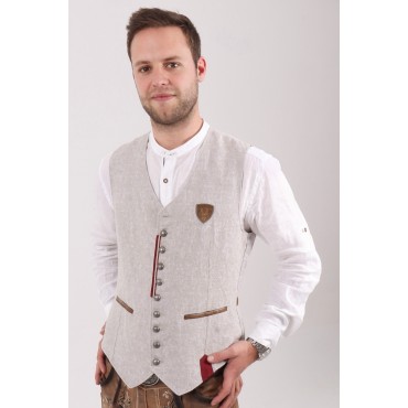 Trachtenweste Sandro in Grau