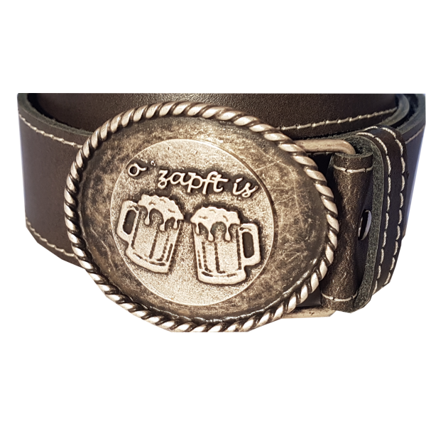 Ledergürtel Rustico O'zapft is