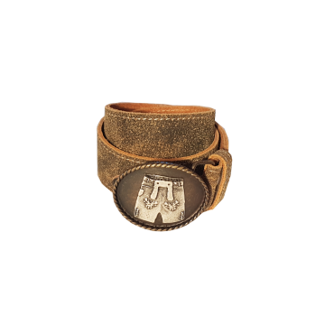 Ledergürtel Rustico - Gürtelschnalle mit Lederhose