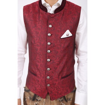 Trachtenweste Jason (bordeaux)